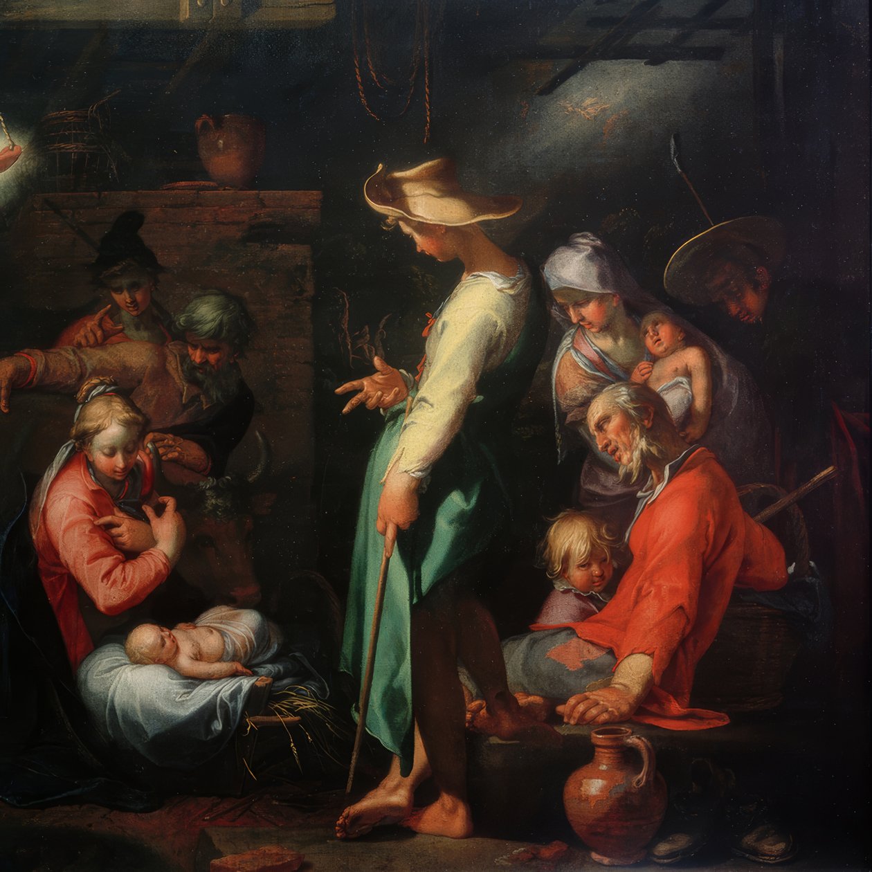 牧羊人的崇拜 作者 亚伯拉罕·布洛玛特（Abraham Bloemaert）