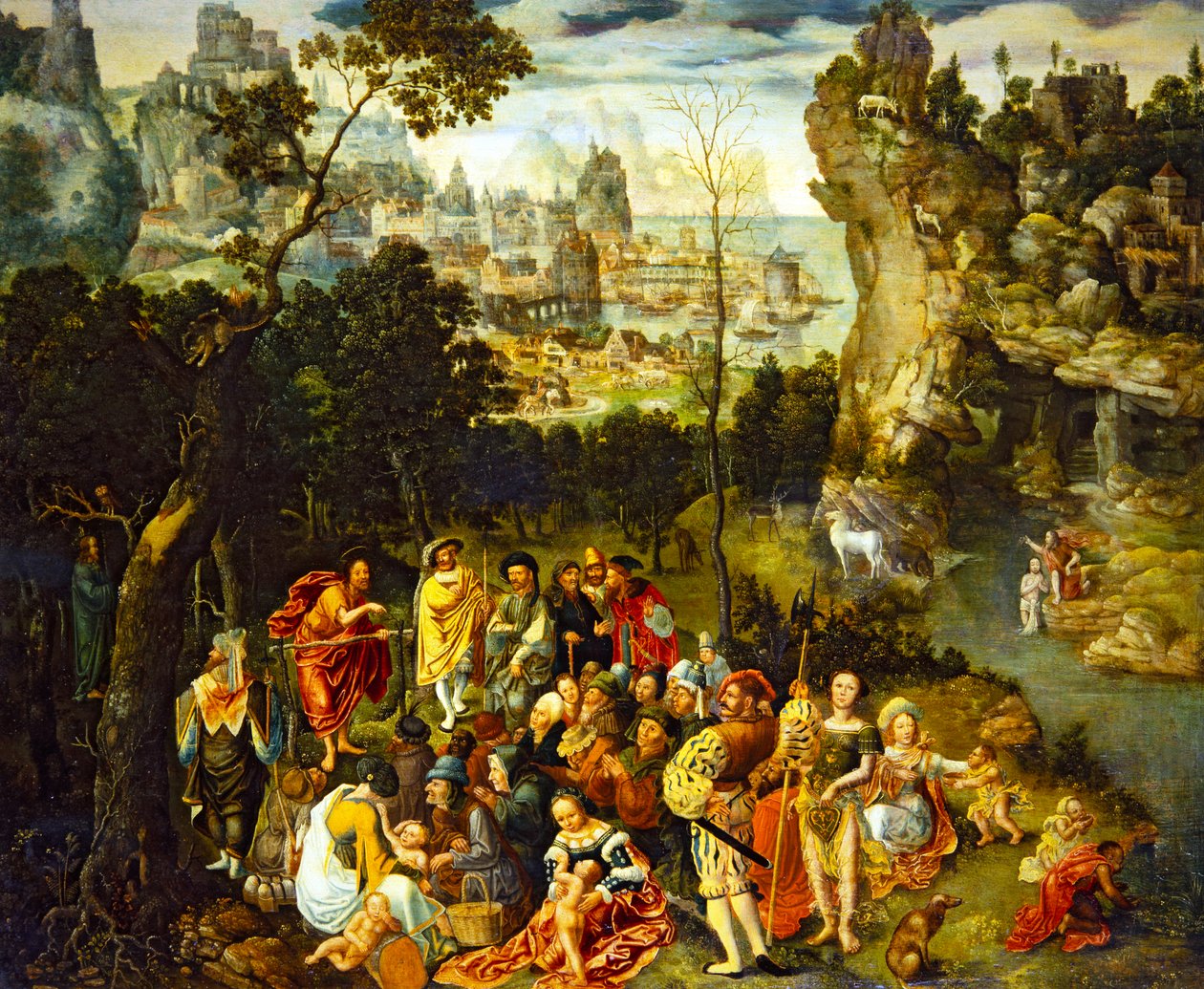 施洗约翰的布道 作者 亚伯拉罕·布洛玛特（Abraham Bloemaert）