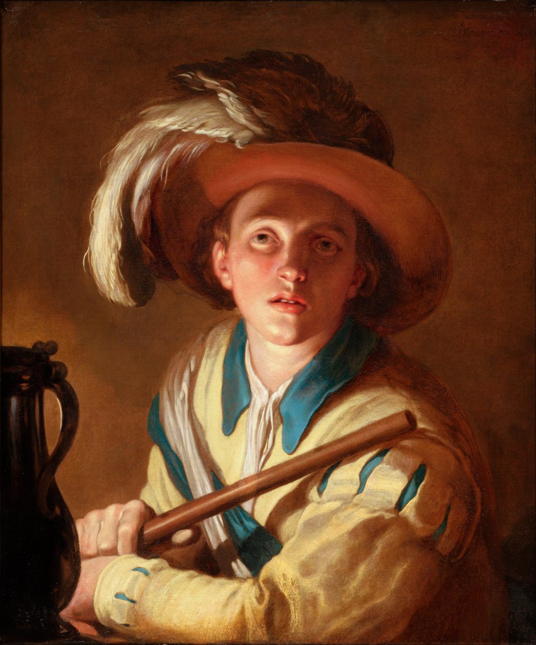 长笛演奏者，1621年 作者 亚伯拉罕·布洛玛特（Abraham Bloemaert）