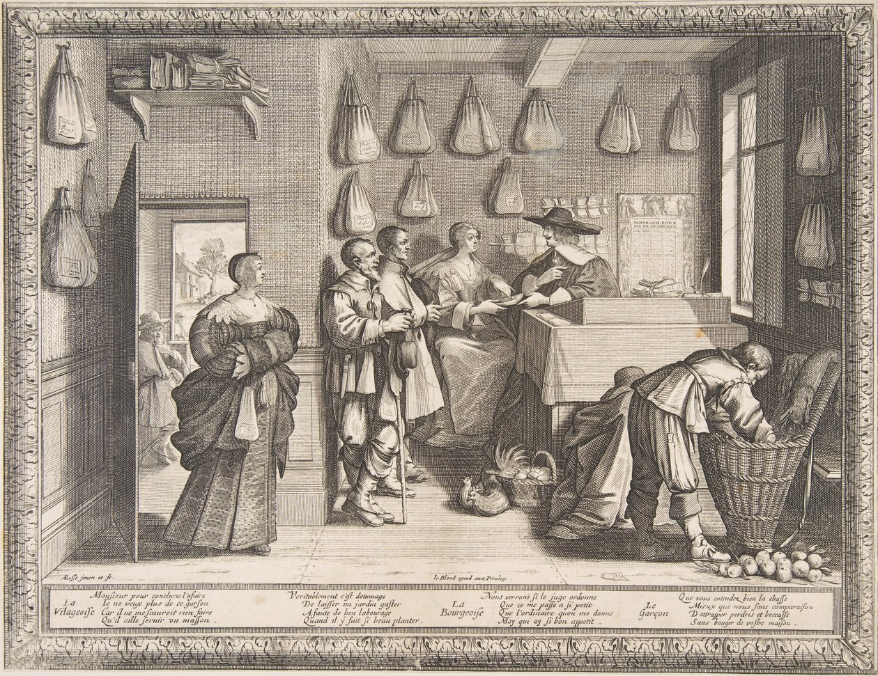 就业局，ca。 1633。 作者 亚伯拉罕·博斯（Abraham Bosse）