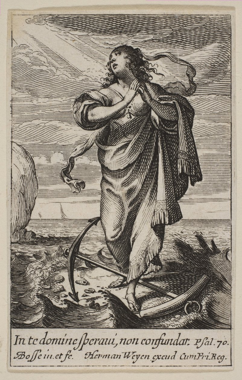 希望，1636年。 作者 亚伯拉罕·博斯（Abraham Bosse）