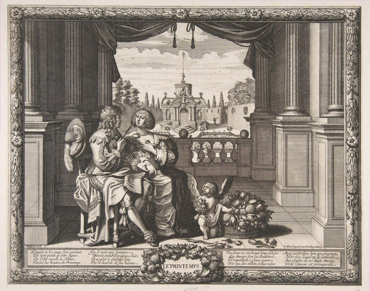 春季，1635-37。 作者 亚伯拉罕·博斯（Abraham Bosse）