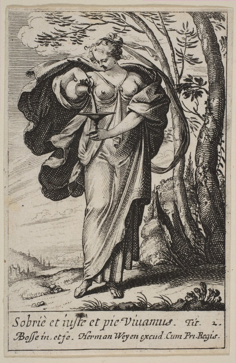 节制，1636年。 作者 亚伯拉罕·博斯（Abraham Bosse）