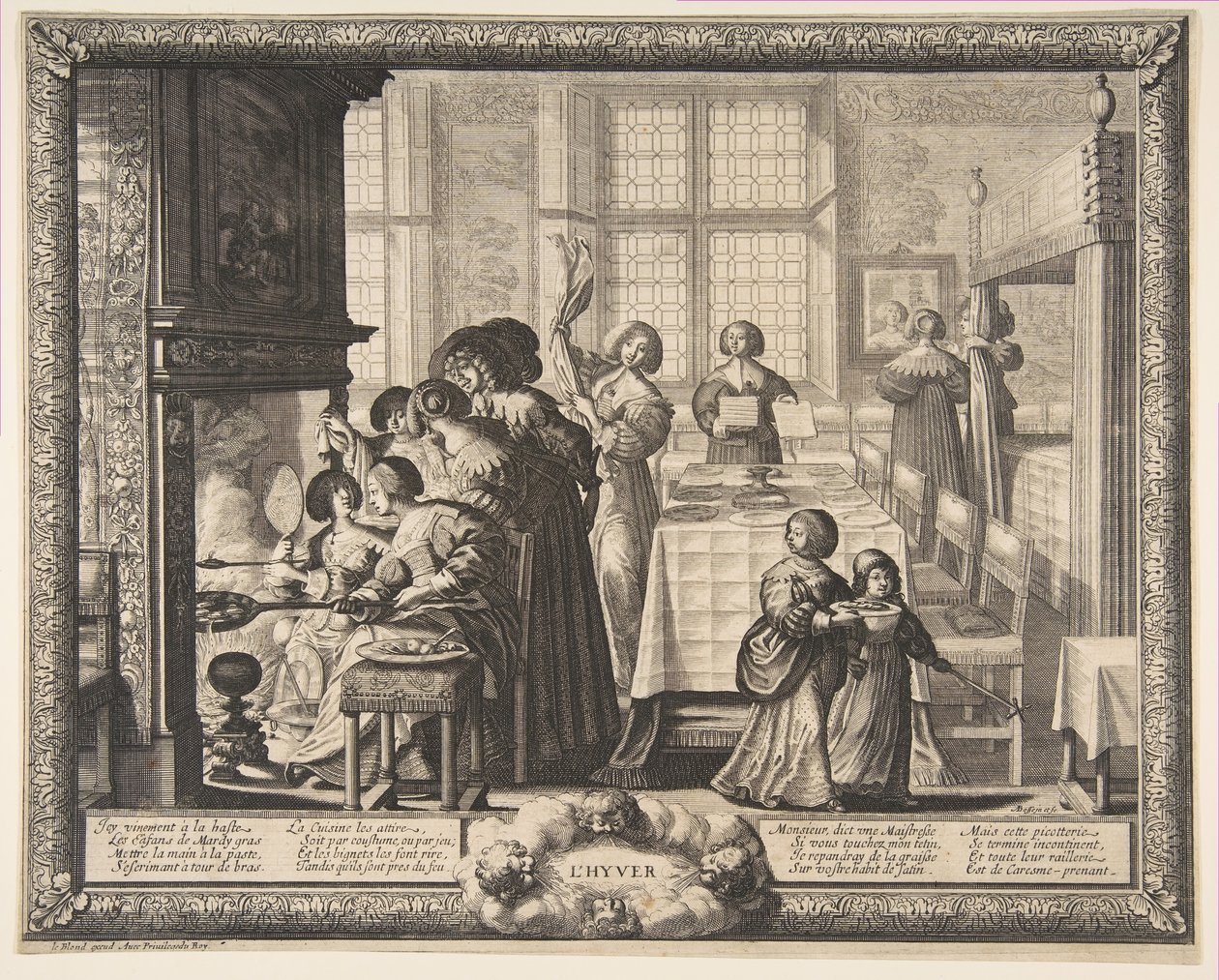 冬季，大约1637。 作者 亚伯拉罕·博斯（Abraham Bosse）
