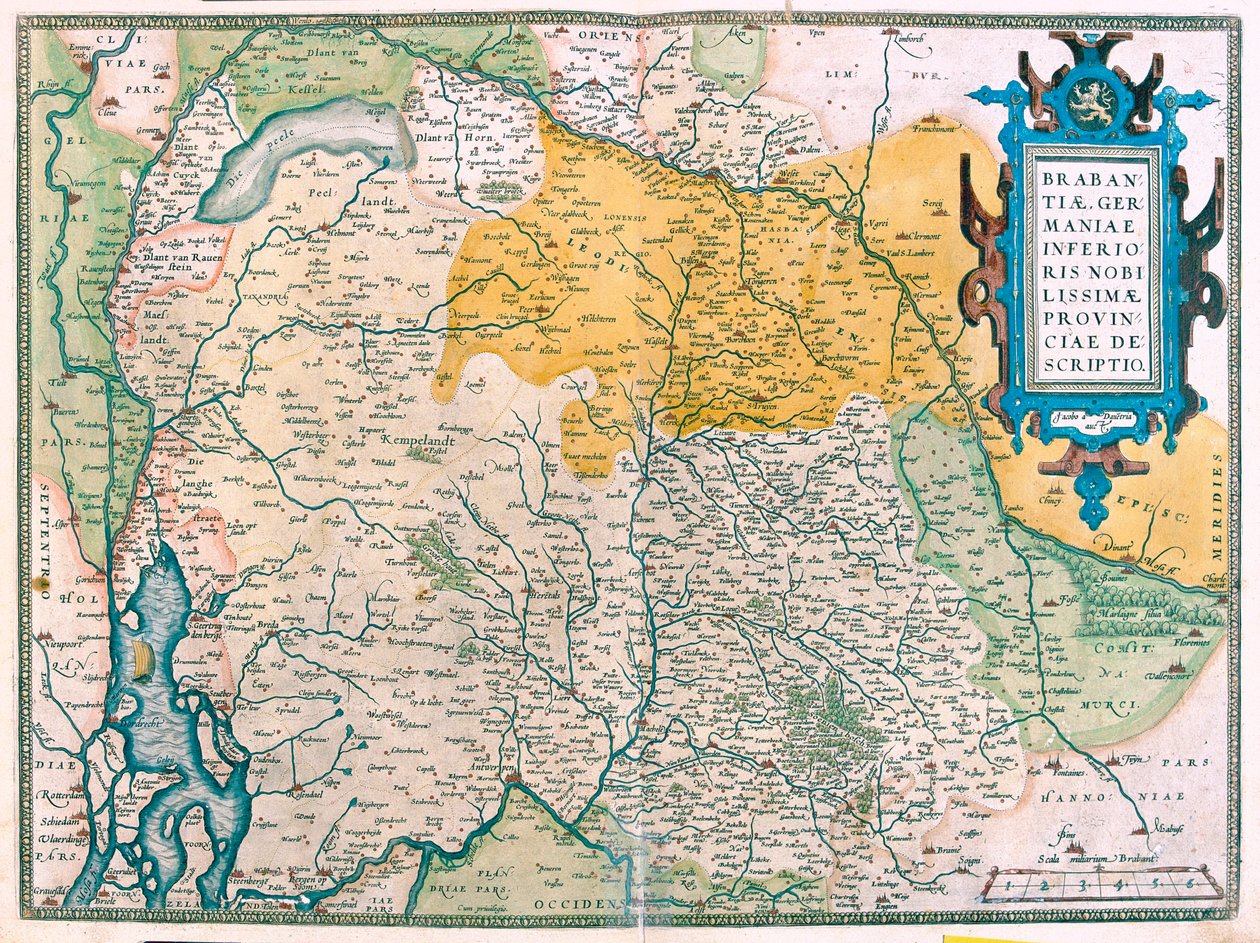 比利时，南荷兰省 作者 亚伯拉罕·奥特里乌斯（Abraham Ortelius）