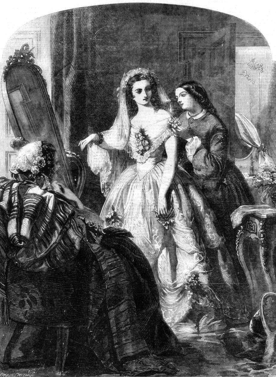 新娘，1856年。 作者 亚伯拉罕·所罗门