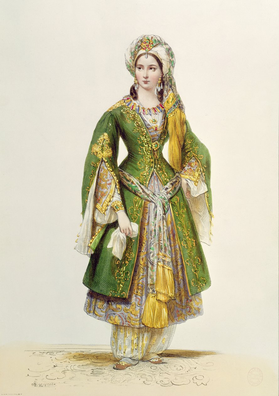 小姐雷切尔（1821-58）作为罗钦在&39;Bajazet&39;中由Jean Racine（1639-99） 作者 阿基尔·德维里亚