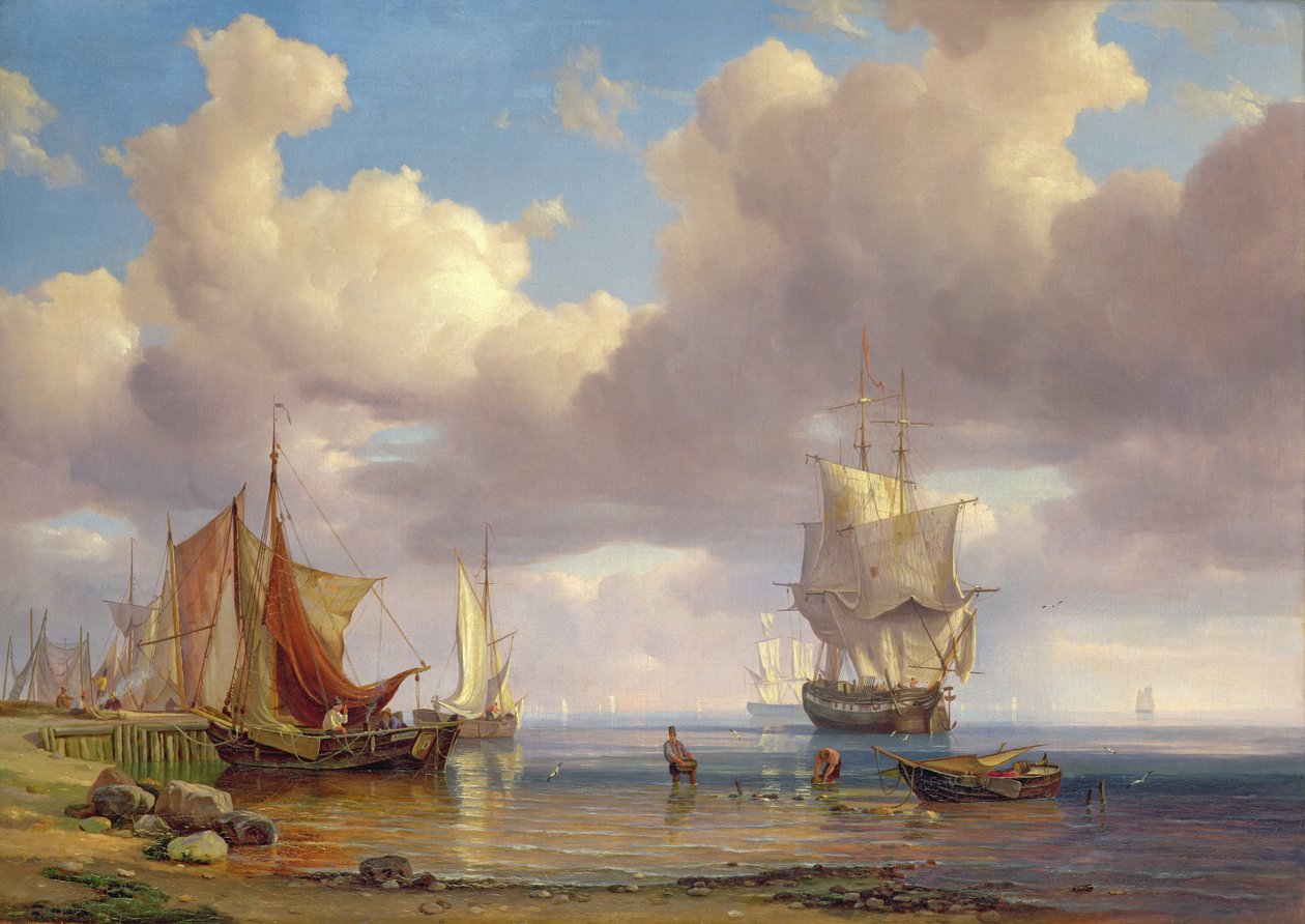 平静的海，1836年 作者 阿道夫·沃尔默