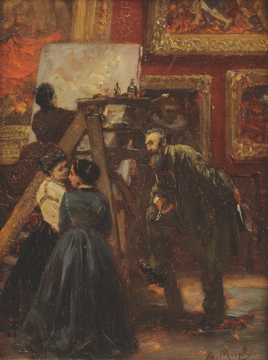 在1867年的卢浮宫 作者 阿道夫门泽尔