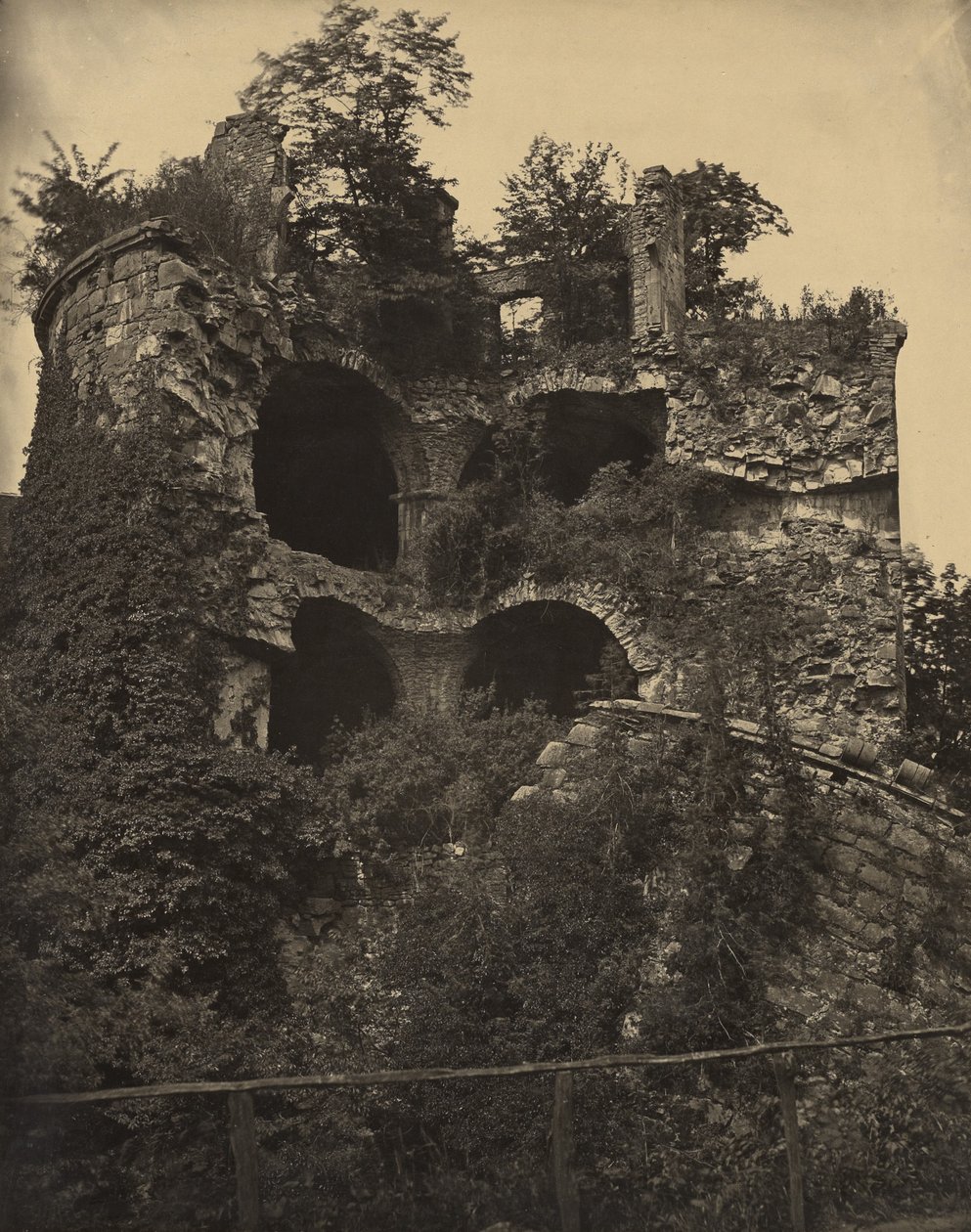 [海德堡城堡］ 作者 阿道夫·布劳恩（Adolphe Braun）