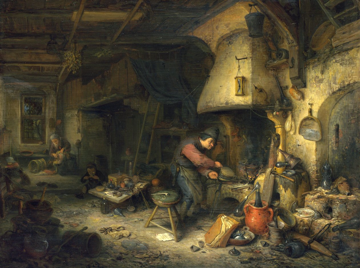 方士 作者 阿德里亚恩·扬斯（Adriaen Jansz）。范·奥斯塔德