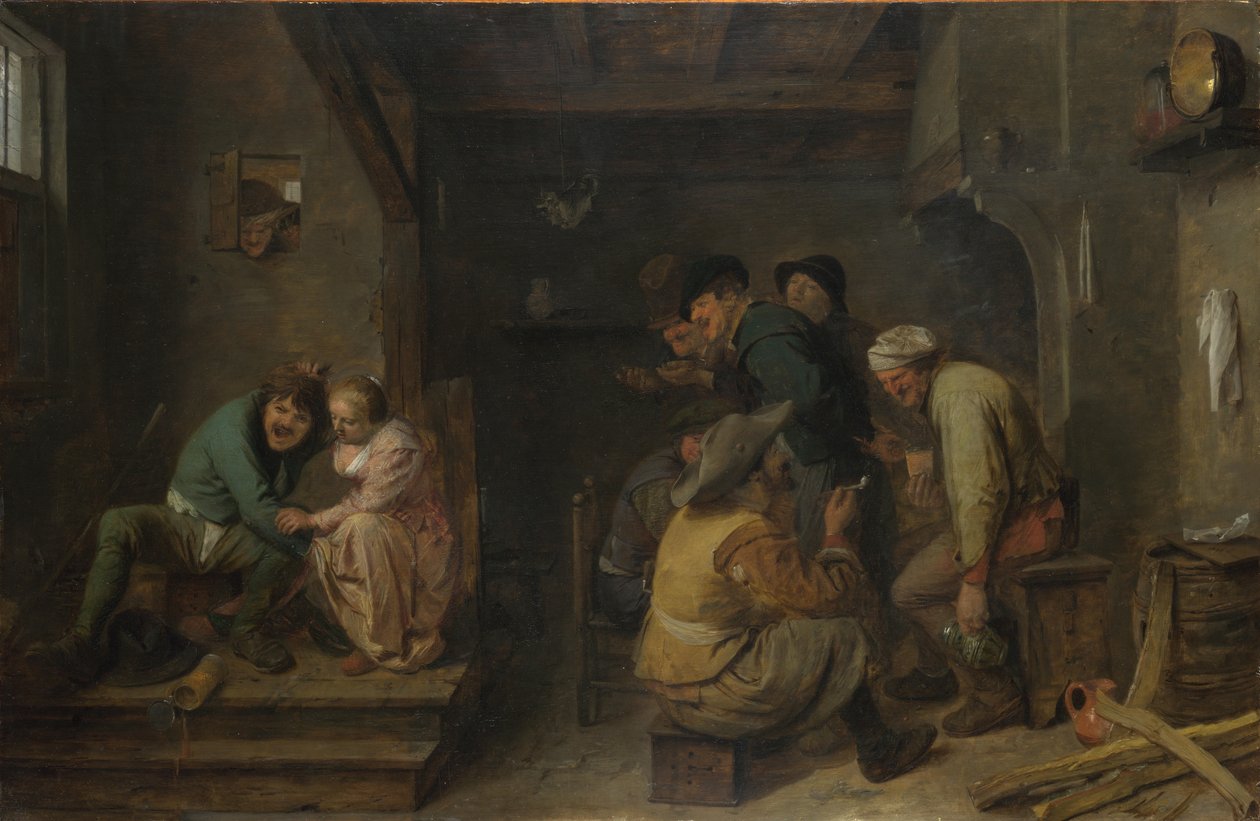 小酒馆场景c。 1635 作者 阿德里安布劳威尔