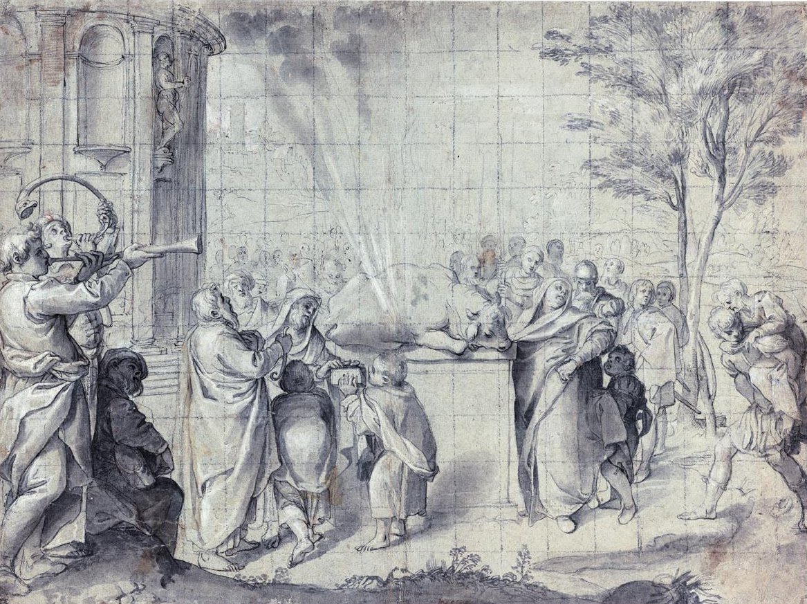 Pelias的牺牲 作者 阿戈斯蒂诺·卡拉奇（Agostino Carracci）