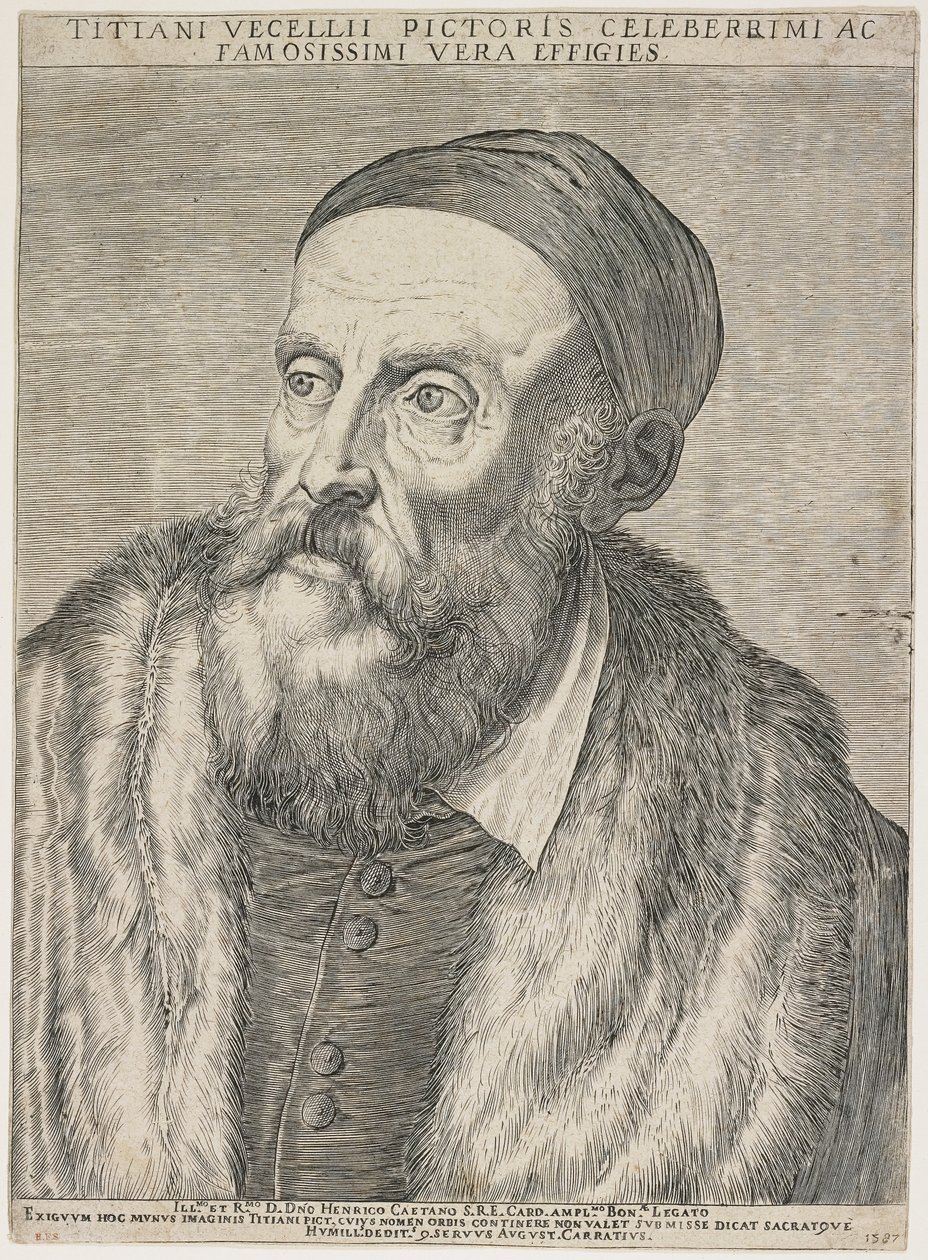 提香，1587年 作者 阿戈斯蒂诺·卡拉奇（Agostino Carracci）