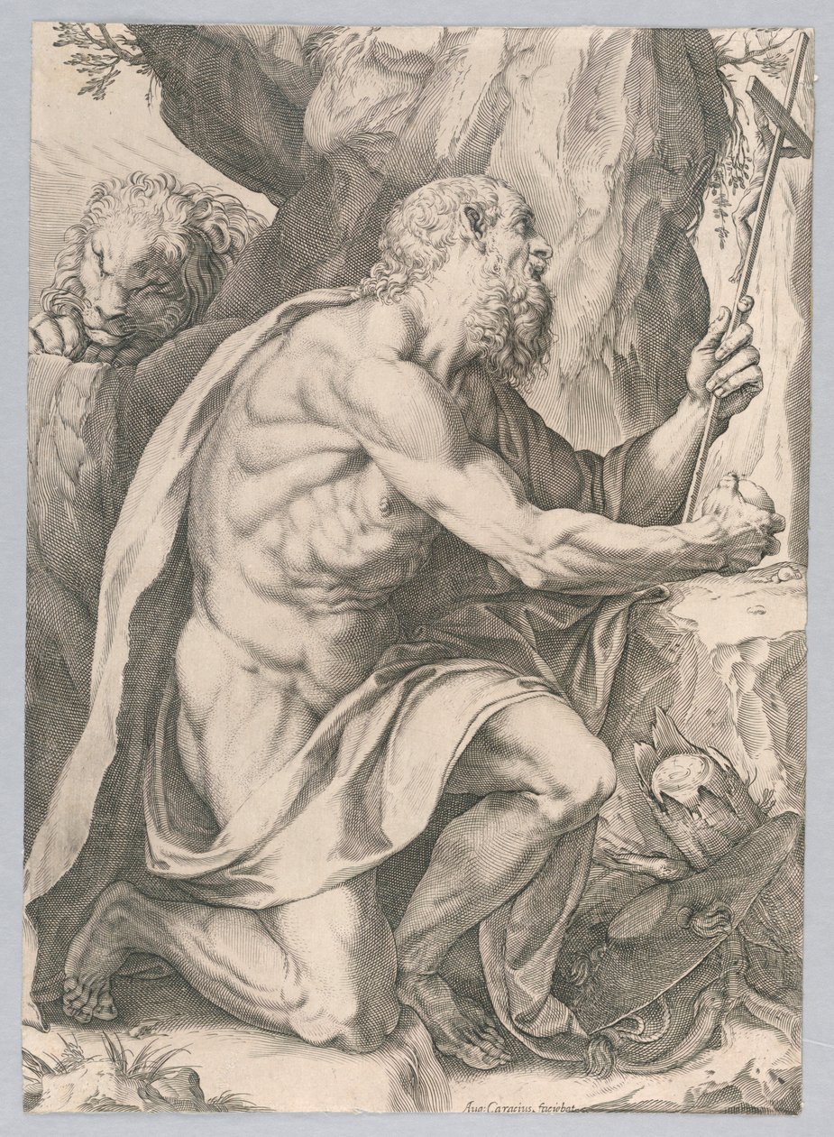 圣杰罗姆 作者 阿戈斯蒂诺·卡拉奇（Agostino Carracci）