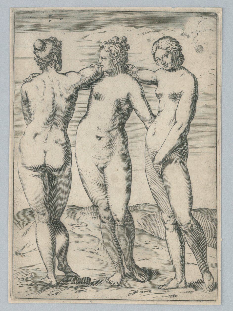 三圣母 作者 阿戈斯蒂诺·卡拉奇（Agostino Carracci）