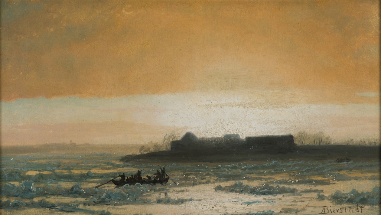 冰破碎，1889年 作者 阿尔伯特·比尔施塔特