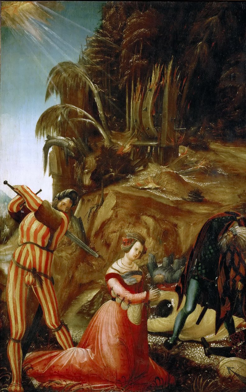圣凯瑟琳被斩首 作者 阿尔布雷希特·阿尔特多夫（Albrecht Altdorfer）