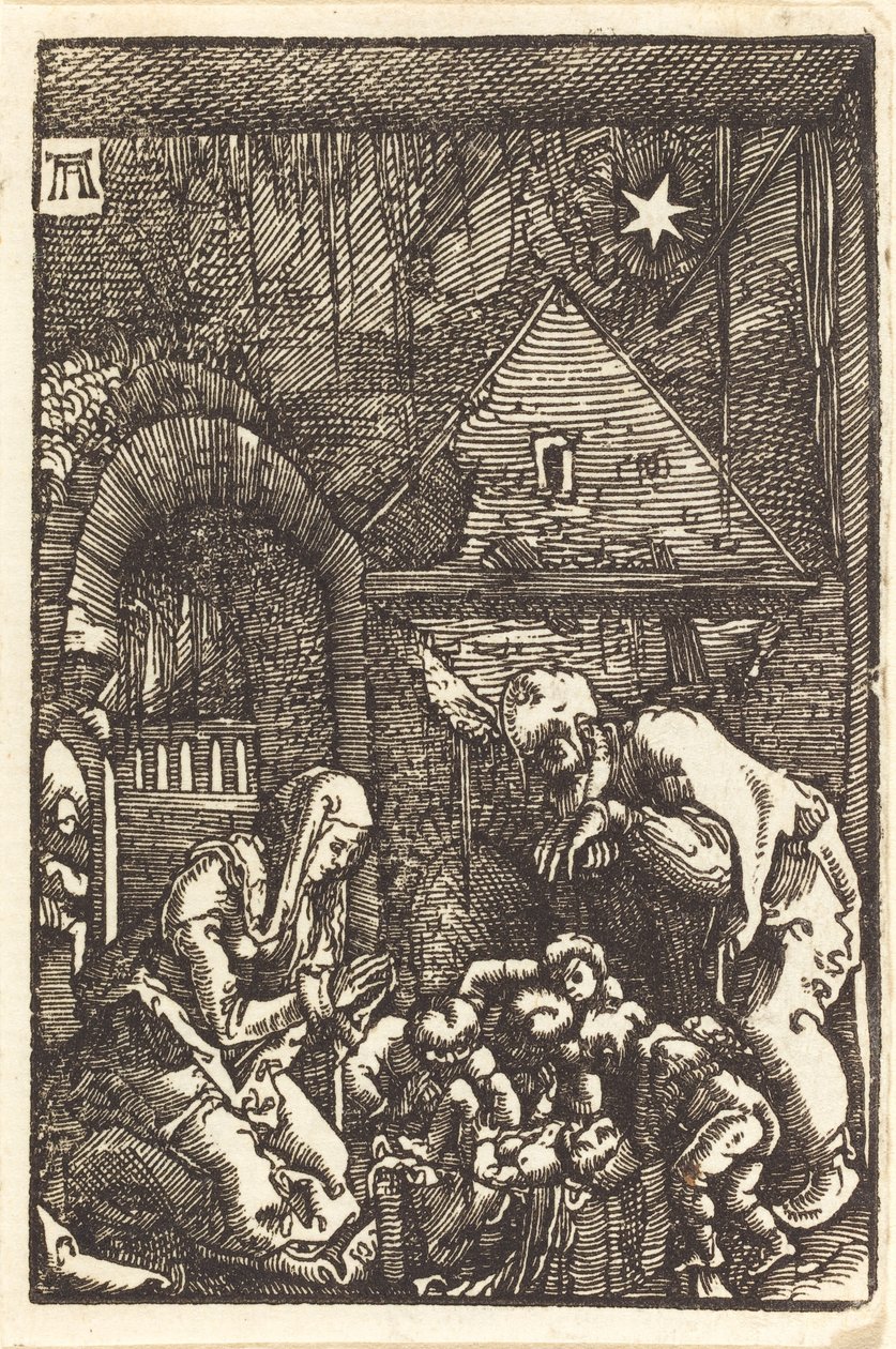 耶稣诞生 作者 阿尔布雷希特·阿尔特多夫（Albrecht Altdorfer）