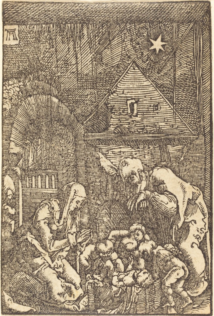 耶稣诞生 作者 阿尔布雷希特·阿尔特多夫（Albrecht Altdorfer）