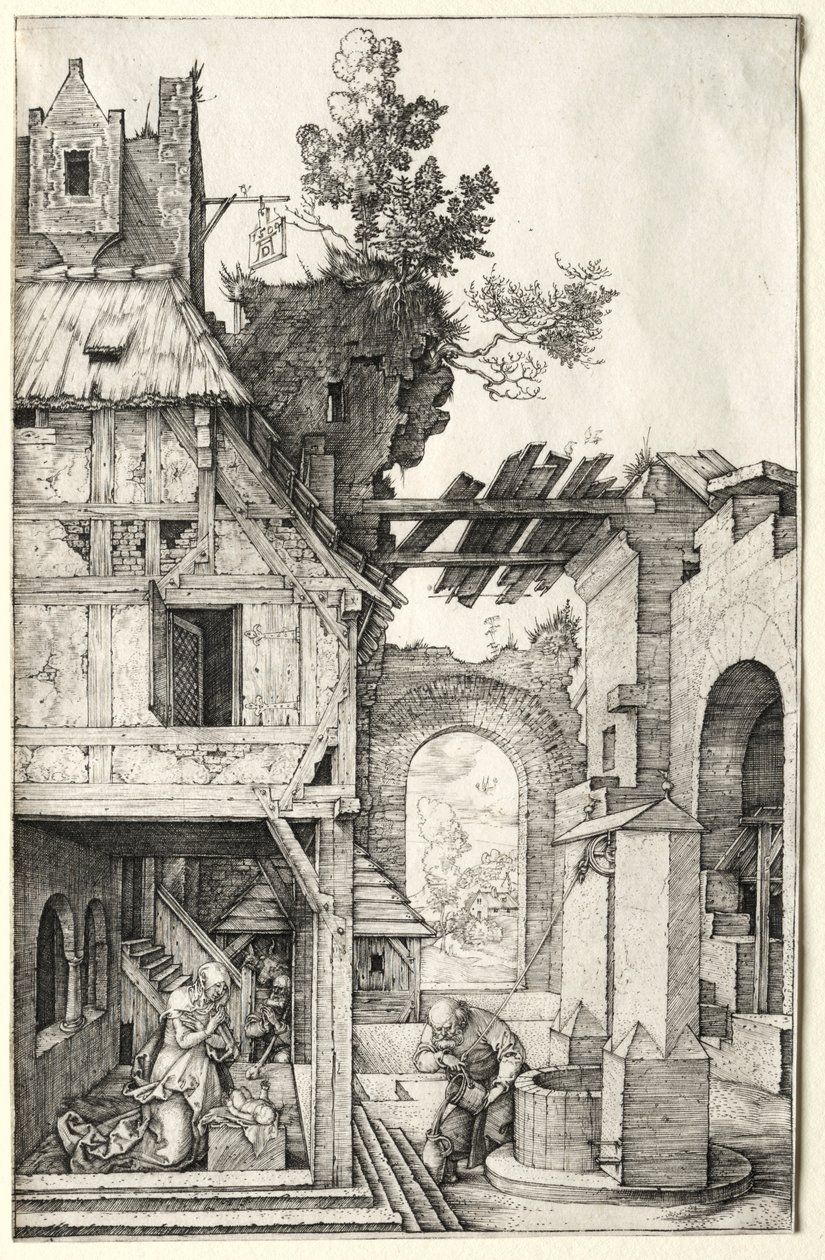 耶稣诞生，1504年。 作者 阿尔布雷希特丢勒