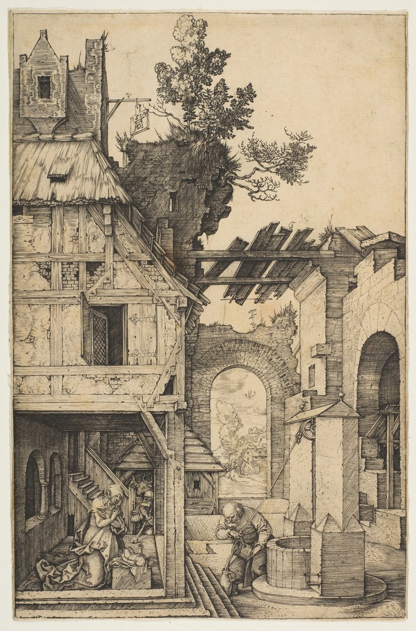 耶稣诞生，1504年。 作者 阿尔布雷希特丢勒