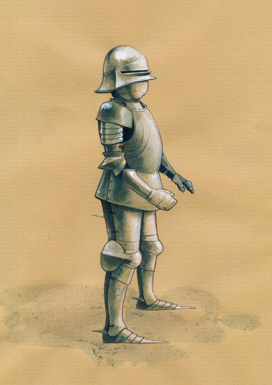 士兵盔甲 插画：Alessandro Lonati 作者 亚历山德罗·洛纳蒂