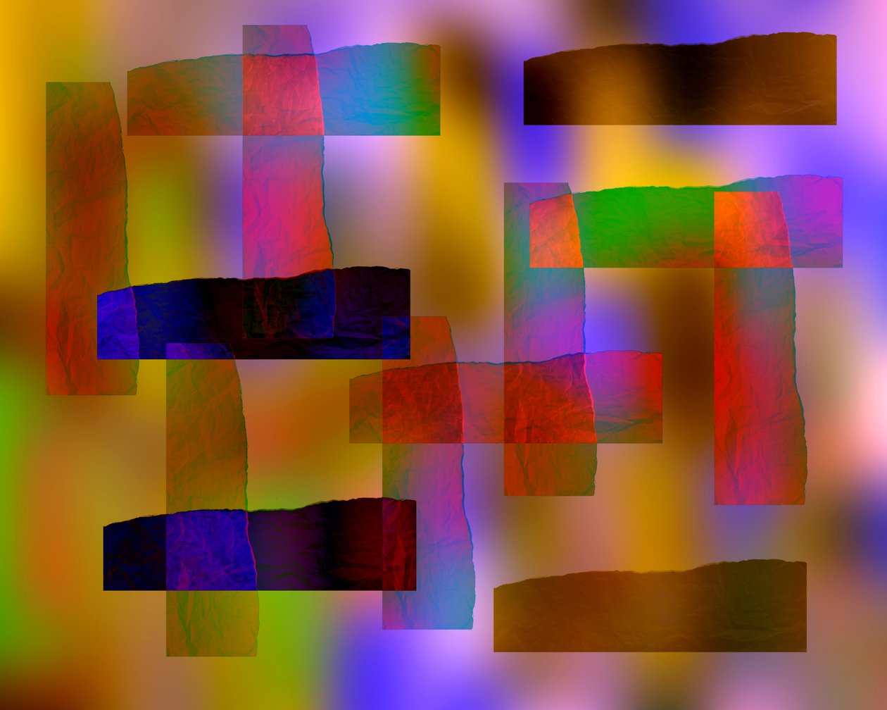 etude #11,2019,(mixed media) 作者 亚历克斯·卡明克