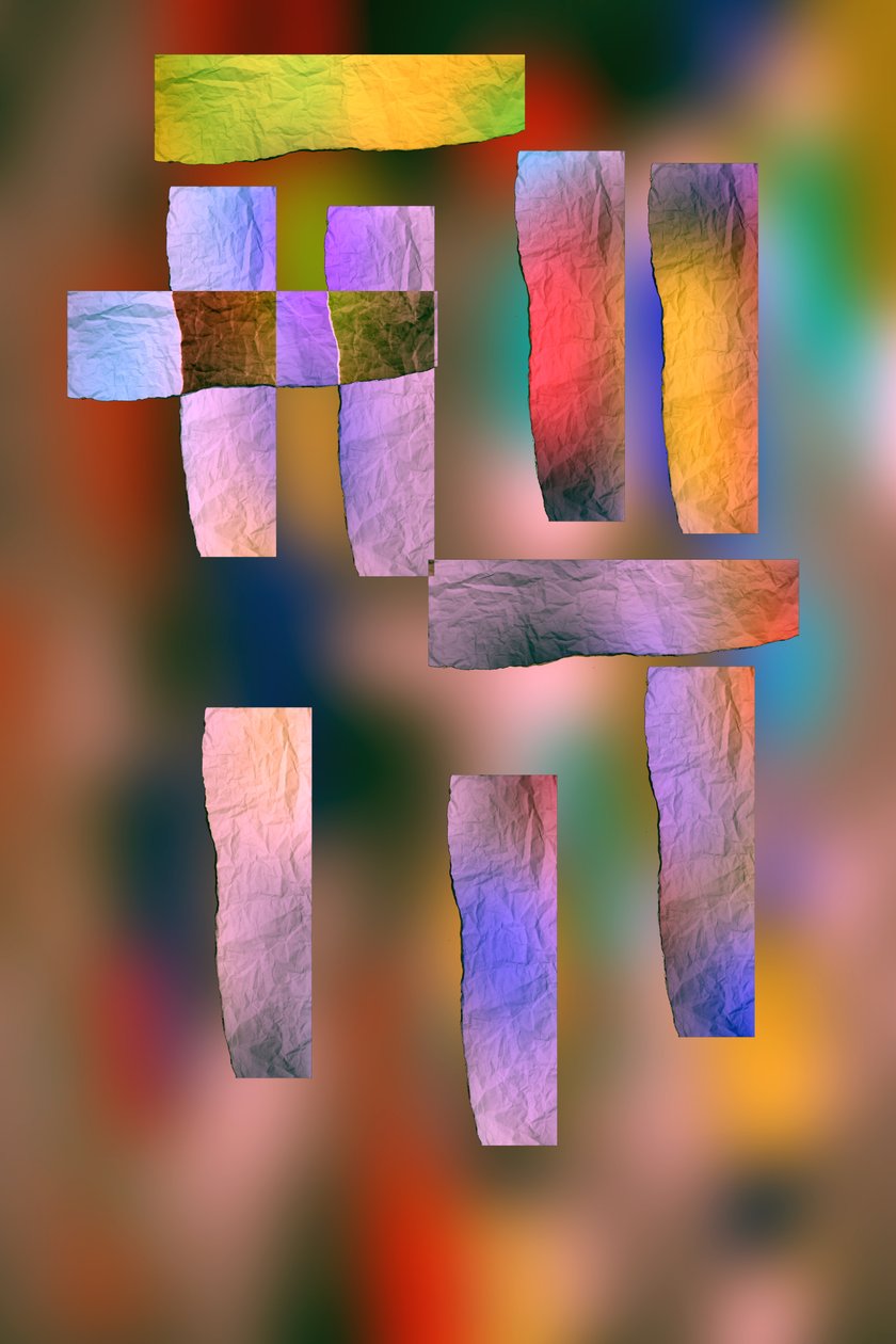 etude #4,2019,(mixed media) 作者 亚历克斯·卡明克