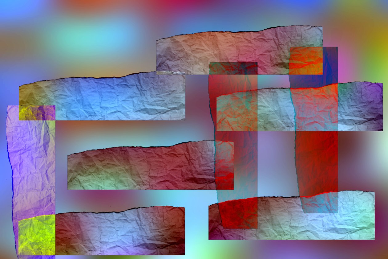 etude #7,2019,(mixed media) 作者 亚历克斯·卡明克