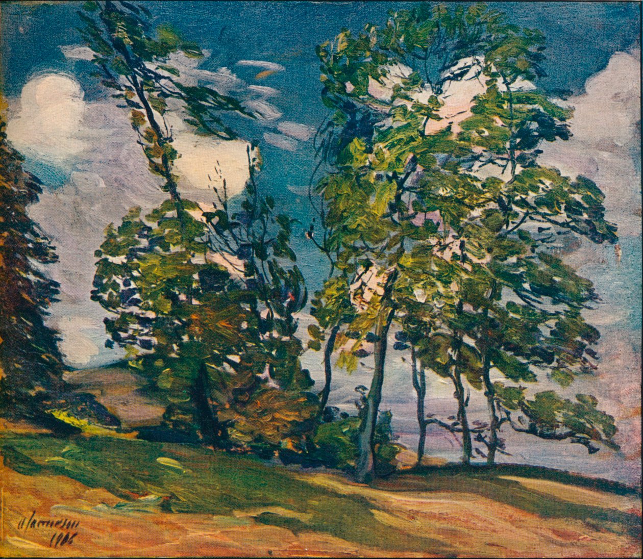 大风天，c1906 作者 亚历山大·杰米森