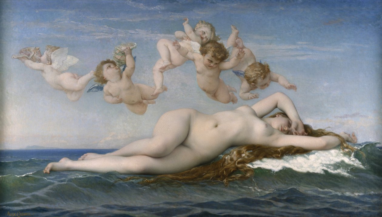 金星的诞生，1863年 作者 亚历山大·卡巴内尔（Alexandre Cabanel）
