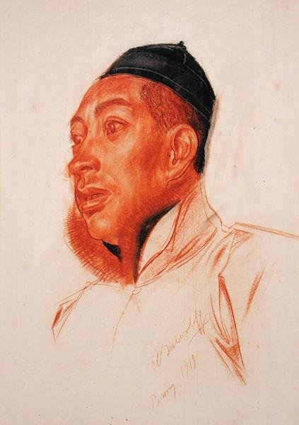 一个中国人的画像 作者 亚历山德拉·艾考夫列夫（Alexandre Iacovleff）