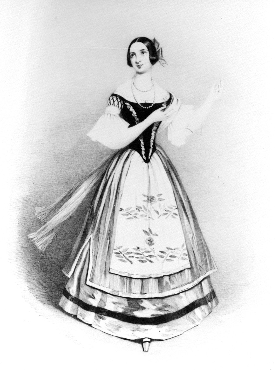 Fanny Persiani饰演Don Giovanni的Zerlina，由Isaac Weld Taylor雕刻，1838年 作者 阿尔弗雷德·爱德华·沙隆