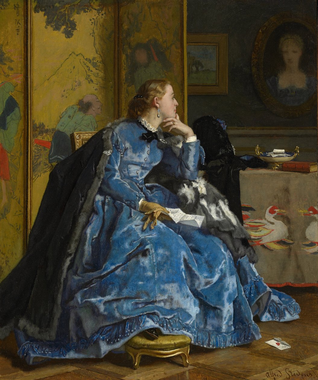 公爵夫人 作者 阿尔弗雷德·埃米尔·史蒂文斯（Alfred Emile Stevens）