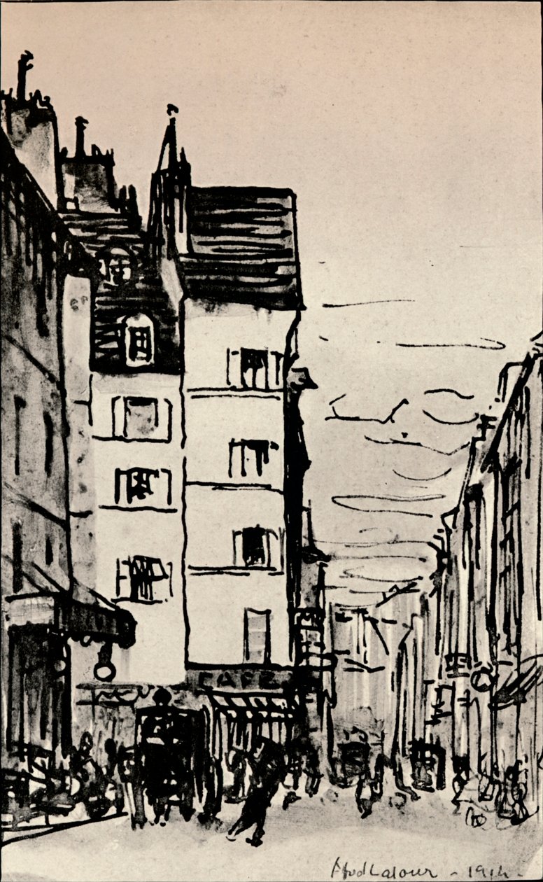 塞纳河街》，1915年 作者 阿尔弗雷德·拉图尔