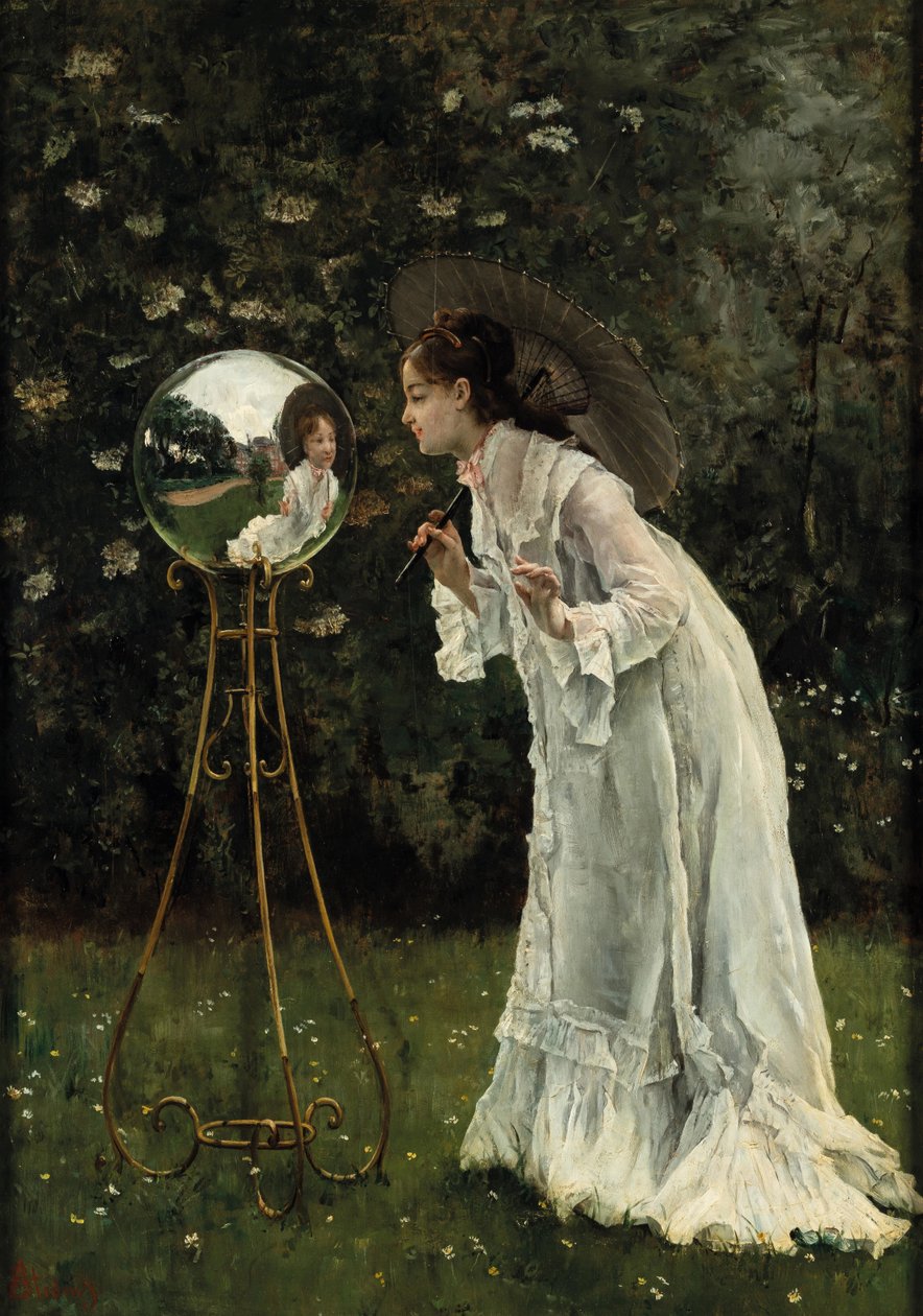 阿根廷之声》（La Boule Argentée）。 作者 阿尔弗雷德·埃米尔·史蒂文斯（Alfred Emile Stevens）