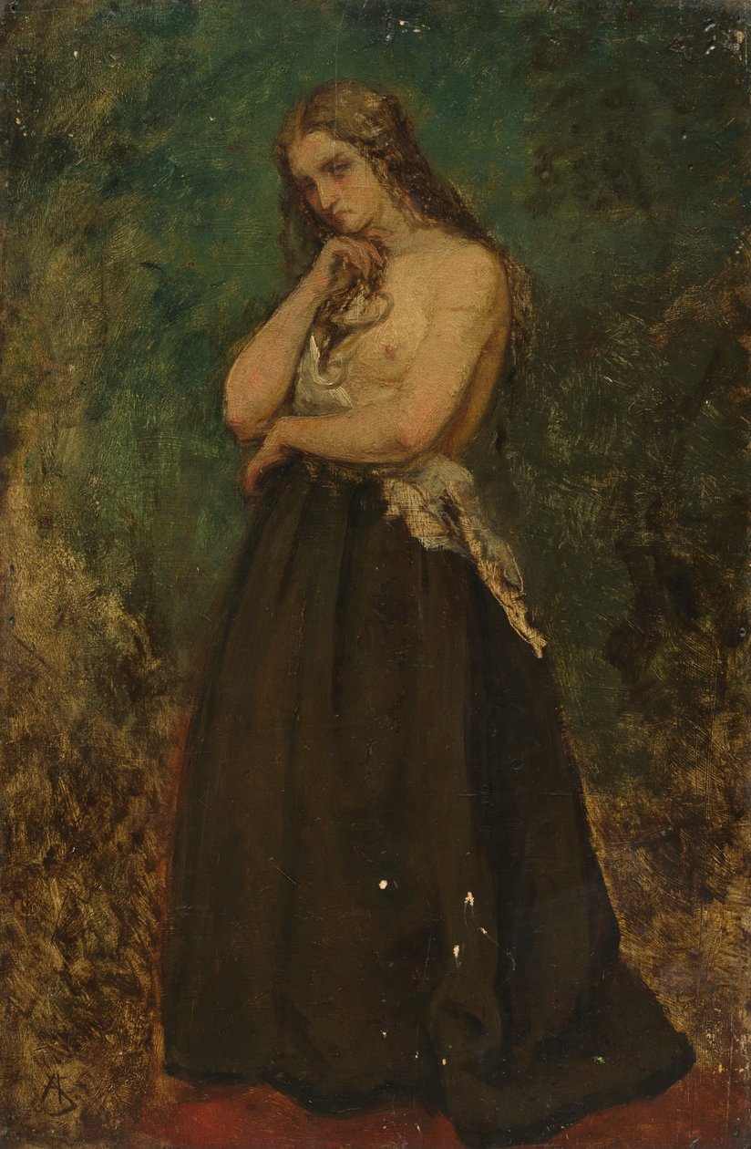 一个模型的研究 作者 阿尔弗雷德·埃米尔·史蒂文斯（Alfred Emile Stevens）