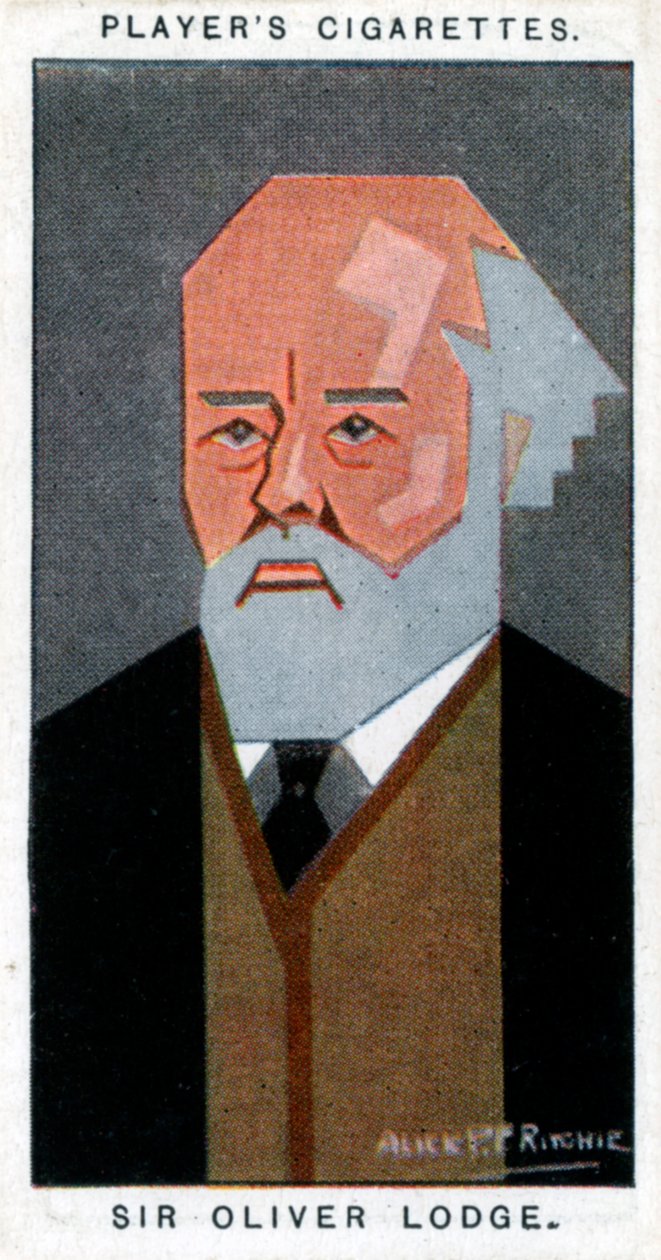 英国物理学家奥利弗·洛奇爵士（Sir Oliver Lodge），1926年。 作者 阿里克·PF·里奇