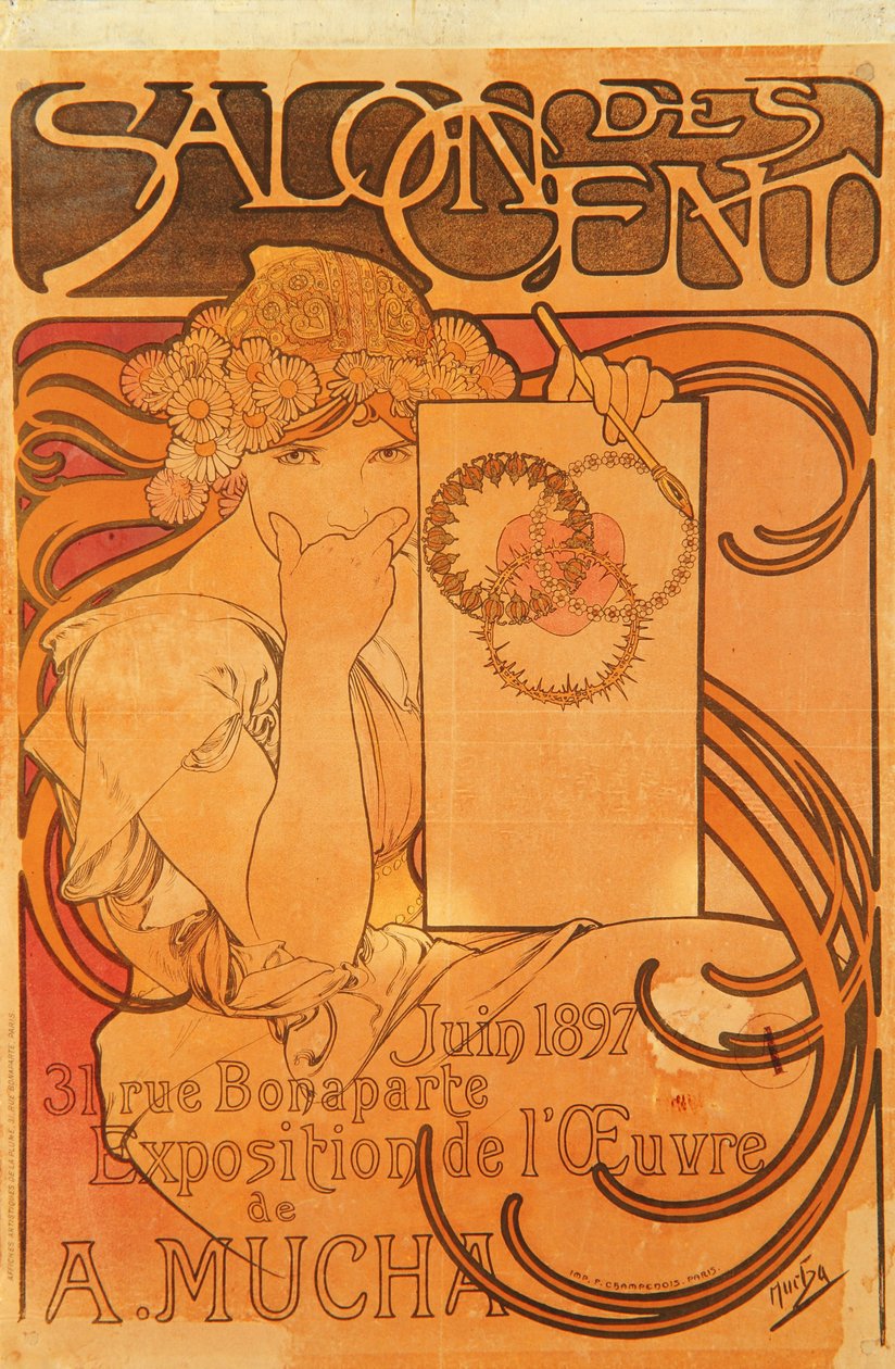 1897年的沙龙 作者 阿方斯·慕夏