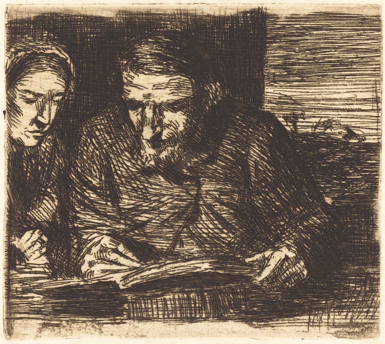 户口本。 作者 阿方斯·莱格罗斯（Alphonse Legros）