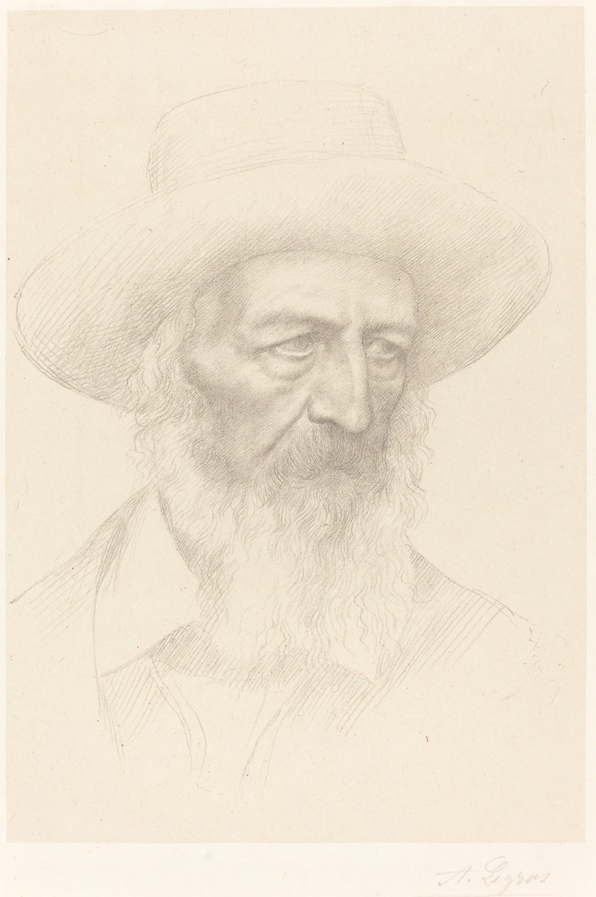 阿尔弗雷德，丁尼生勋爵。 作者 阿方斯·莱格罗斯（Alphonse Legros）