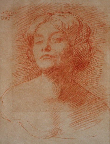 爱丽丝-克努斯图布 作者 阿方斯·莱格罗斯（Alphonse Legros）