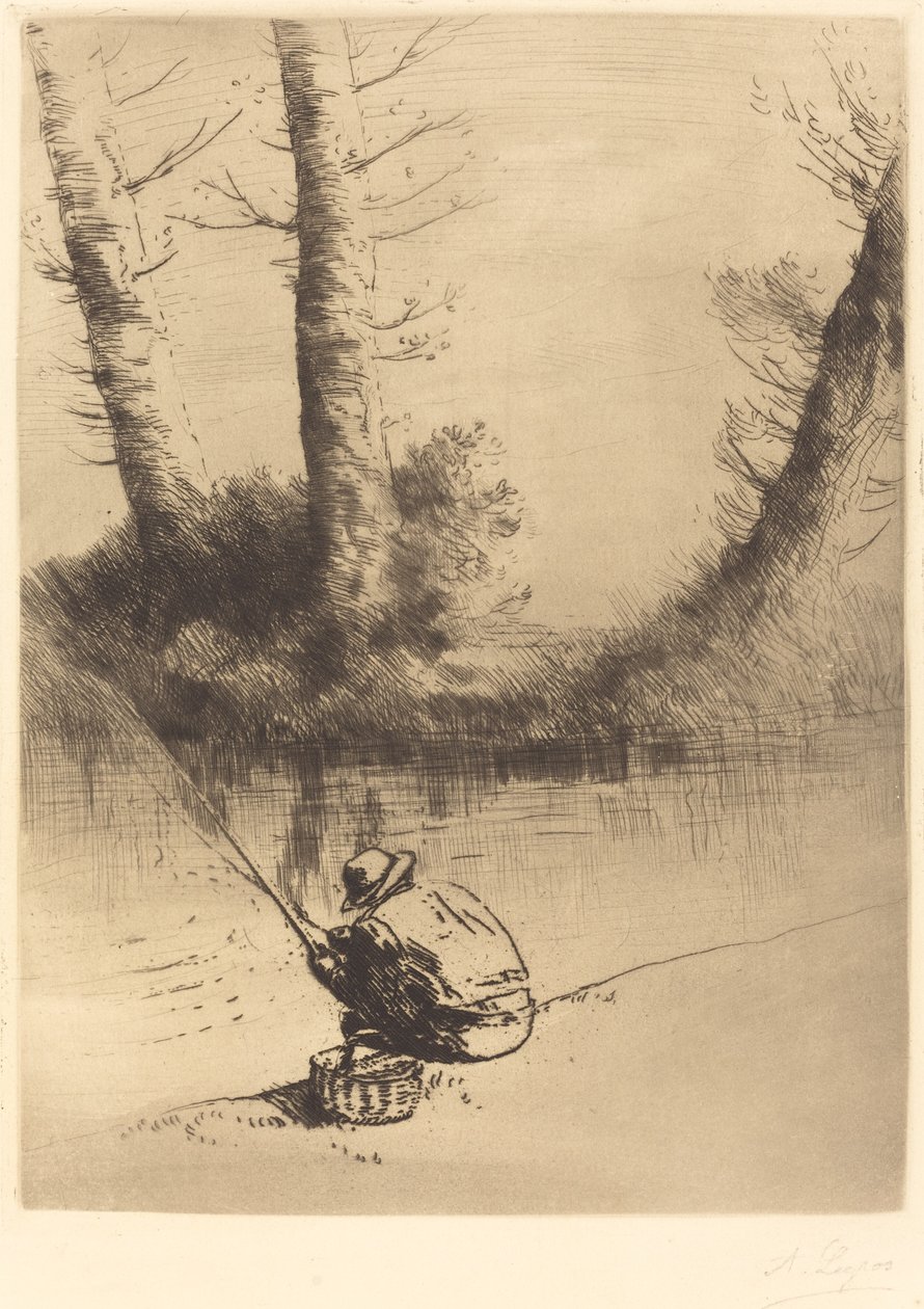 垂钓者 作者 阿方斯·莱格罗斯（Alphonse Legros）