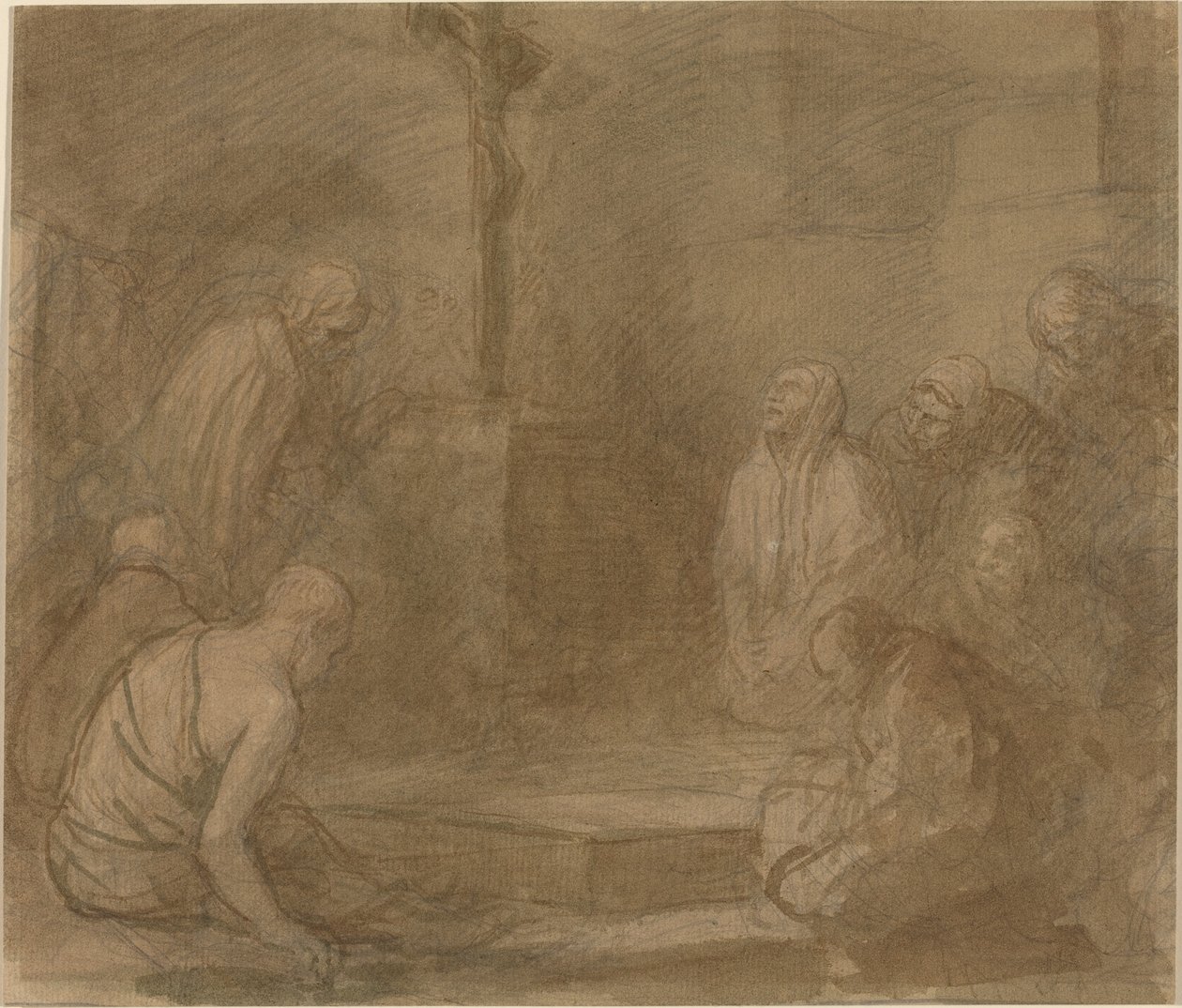 在十字架的脚下 作者 阿方斯·莱格罗斯（Alphonse Legros）