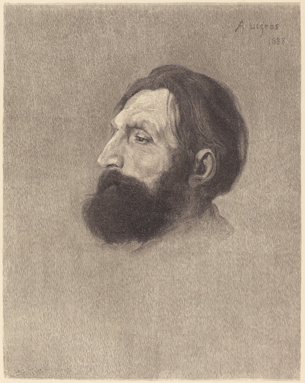 奥古斯特-罗丹。 作者 阿方斯·莱格罗斯（Alphonse Legros）