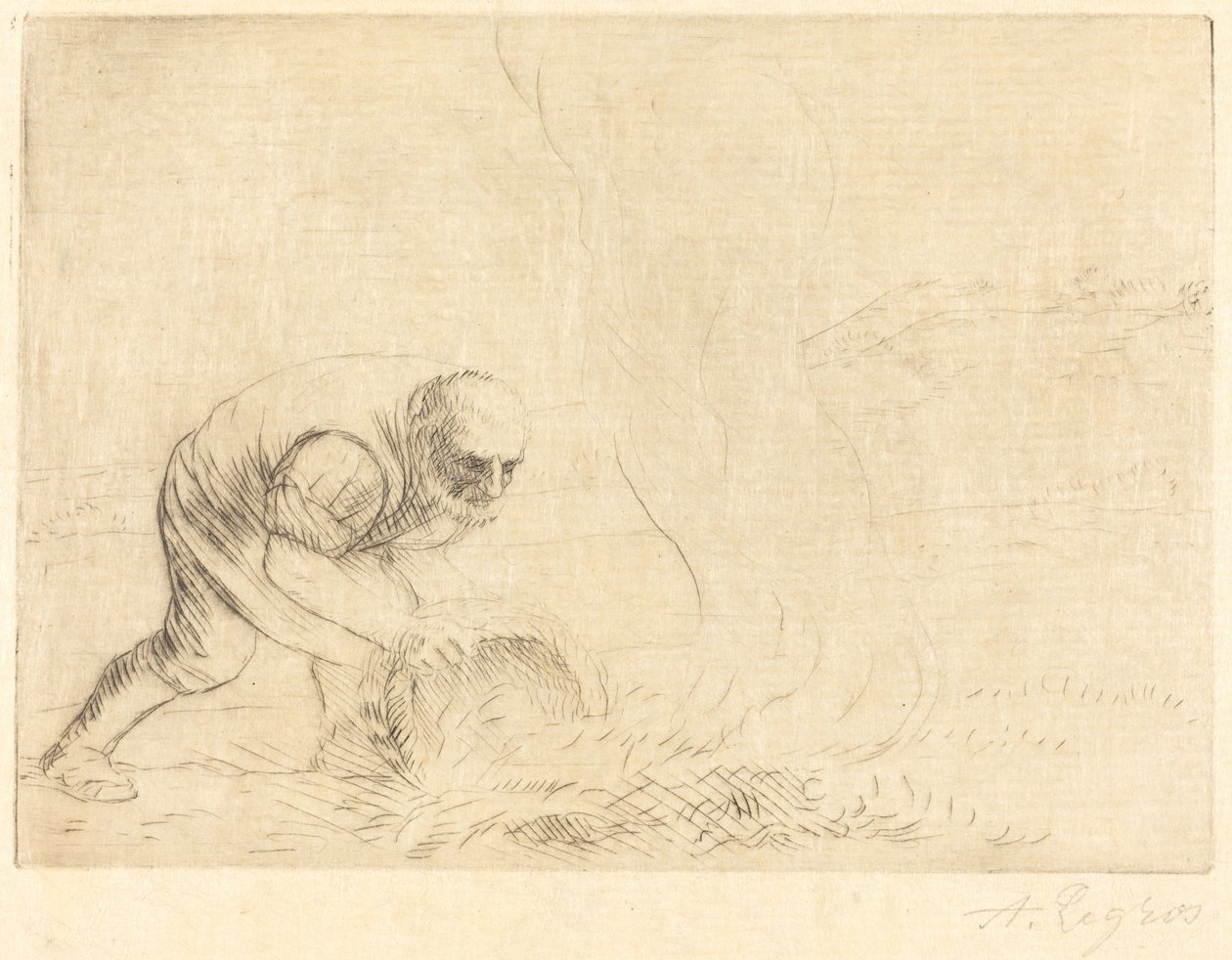 燃烧的草 作者 阿方斯·莱格罗斯（Alphonse Legros）