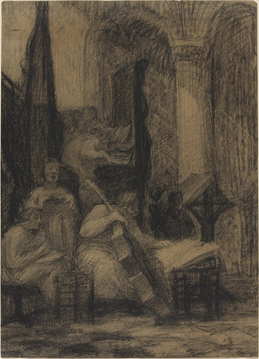 西班牙教堂的合唱团 作者 阿方斯·莱格罗斯（Alphonse Legros）