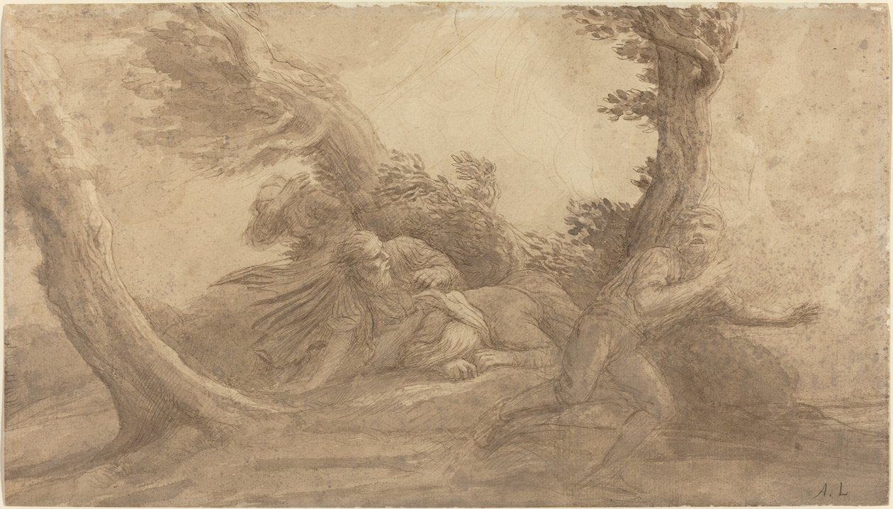 拍打雷鸣。 作者 阿方斯·莱格罗斯（Alphonse Legros）
