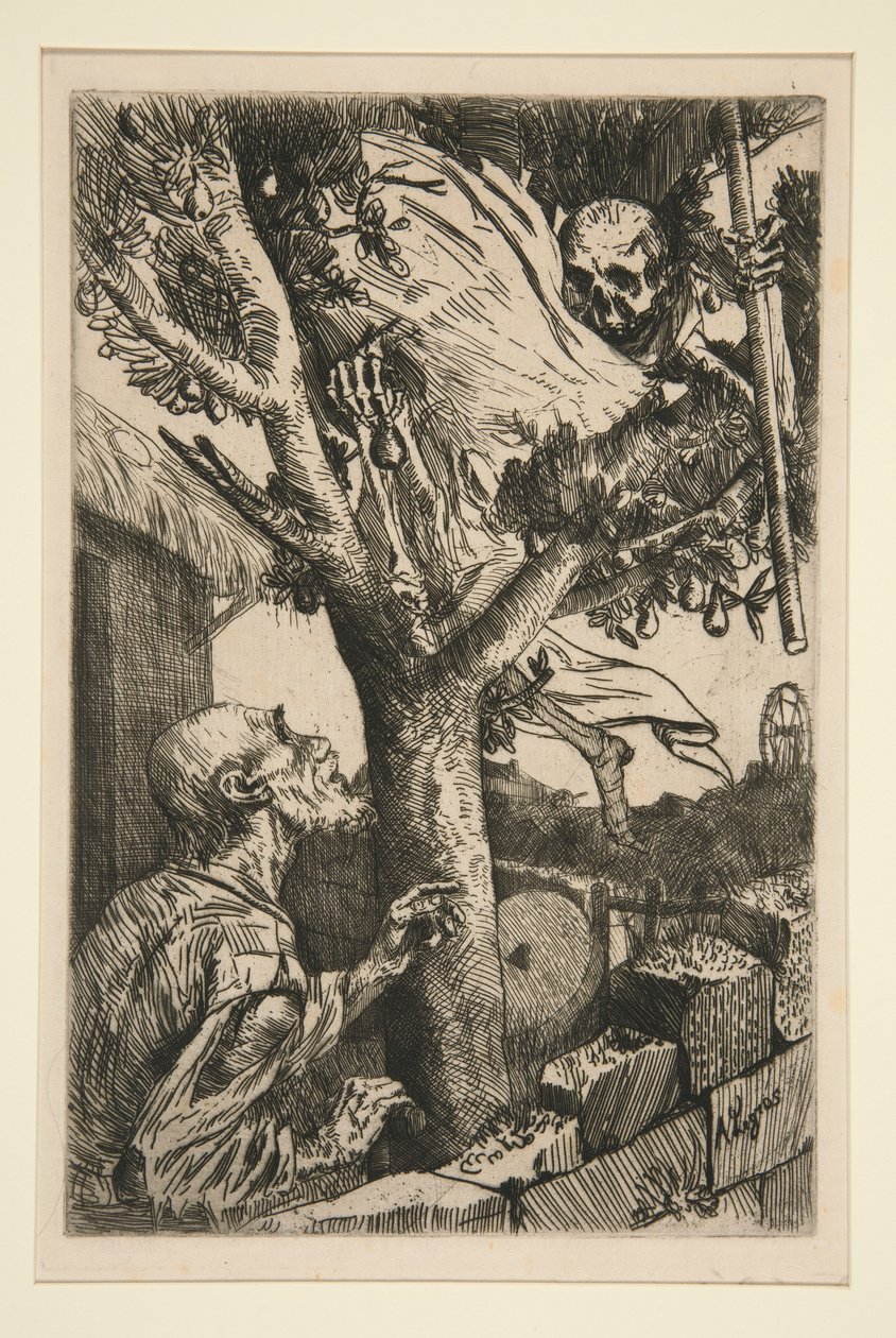 梨树之死 作者 阿方斯·莱格罗斯（Alphonse Legros）